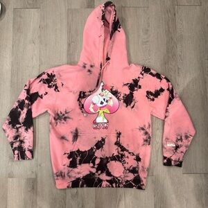 Hypland Hunter x Hunter Pink And Black Hisoka Spade Hoodie - Medium